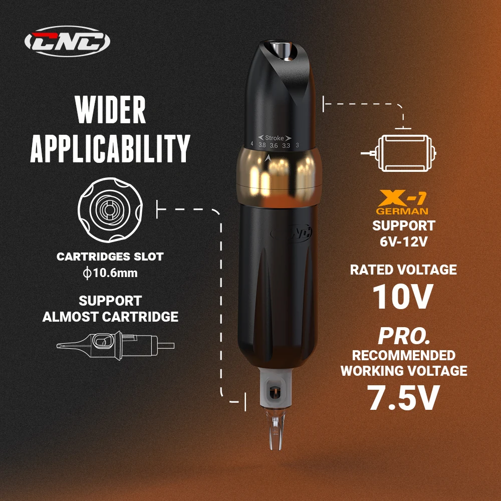 CNC P6 Wireless Adjustable Tattoo Pen Machine
