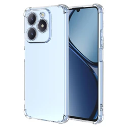 Gradient TPU Airbag Shockproof Protective Phone Case Cover for Realme Note 70T (Transparent)