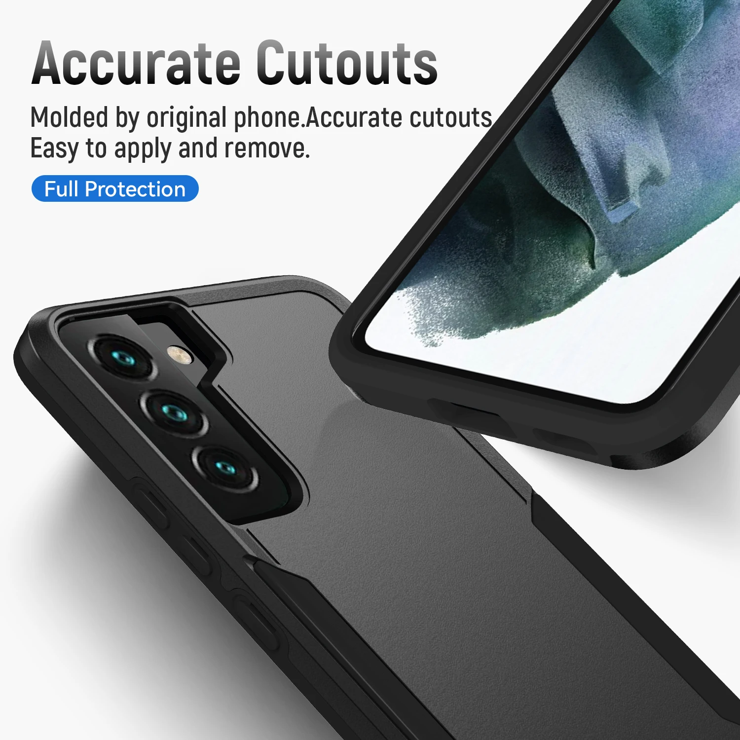 갤럭시 S21 FE 5G 휴대폰 케이스, 충격 방지 보호용 견고한 케이스 커버, 삼성 갤럭시 S20 FE/S21+ 플러스/S21 케이스용