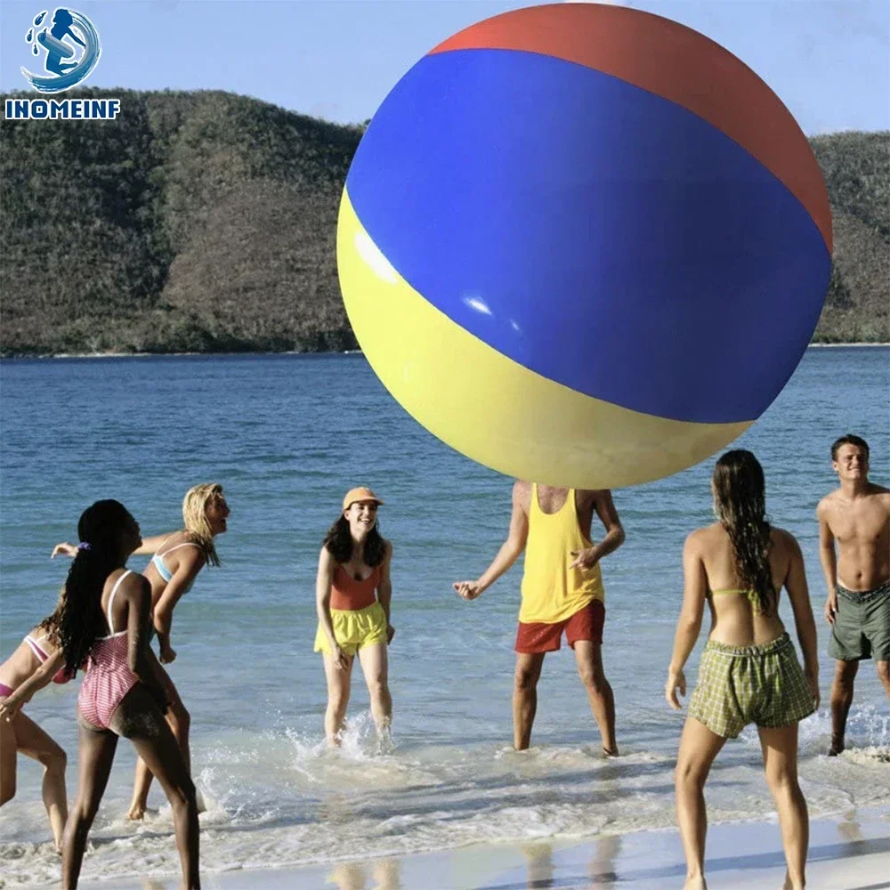 Giant Colorful Beach Volleyball Inflatable Beach Ball Swimming Pool Inflated Toy Balls Summer Holiday Outdoor Fun Hot Toys