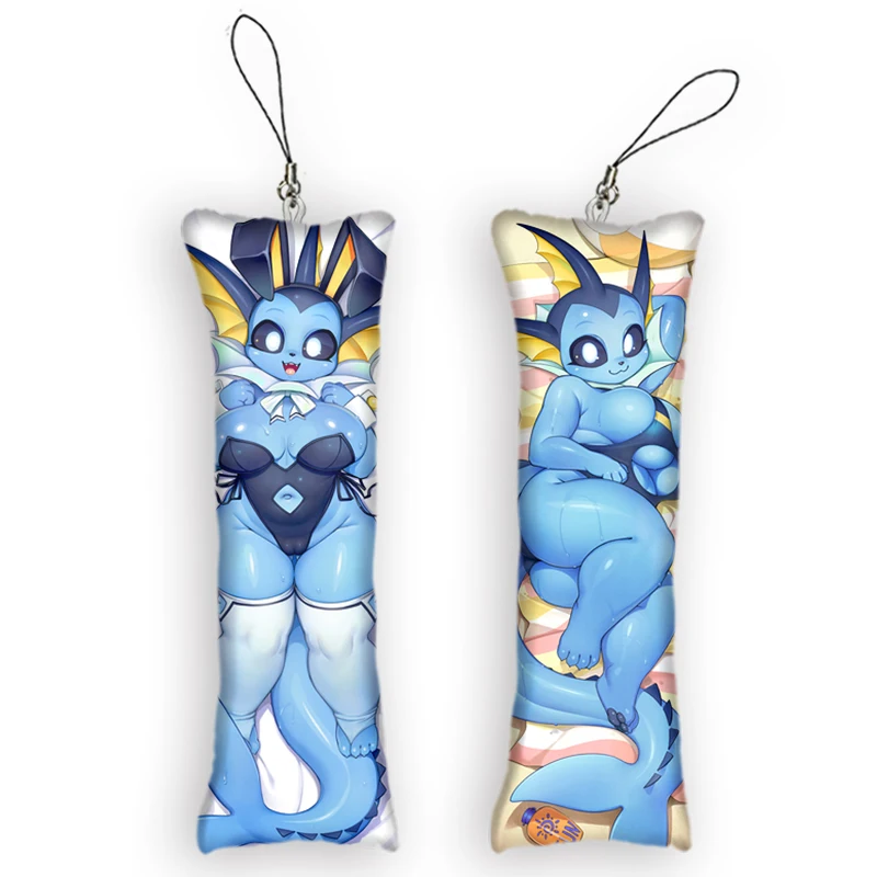 

Japan Style Anime Mini Dakimakura Keychains 2 Side Small Pillow Pendant Phone Strap Hanging Decor Anime Fans Gifts Dropship