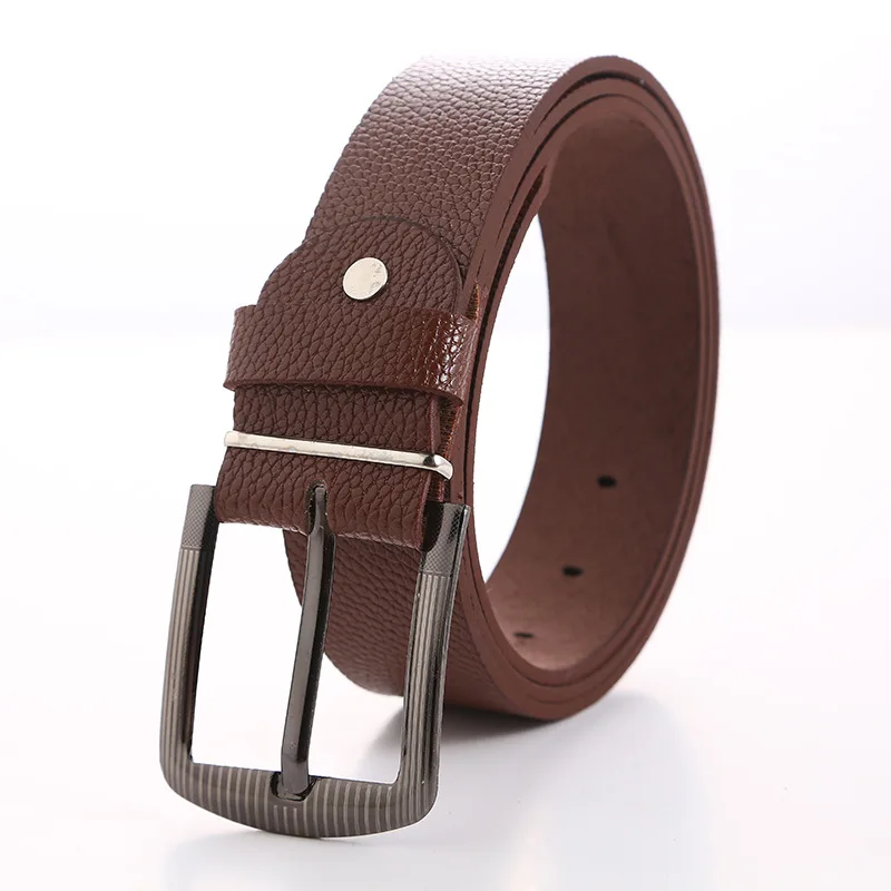

Men's Belt Fashion Metal Alloy Pin Buckle Adult Luxury Jeans Business Christmas Belts Gifts