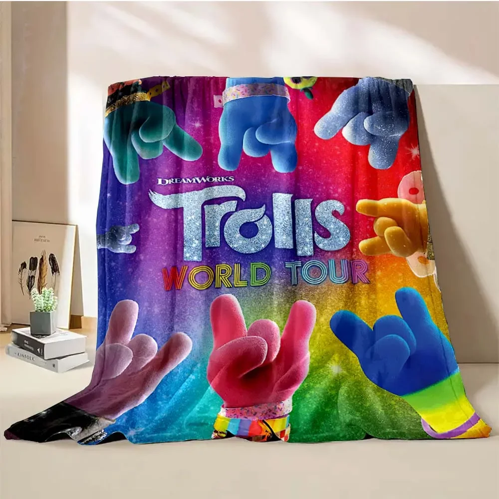 Soft Blanket Trolls World Tour Throw Blanket Trolls Band Together
