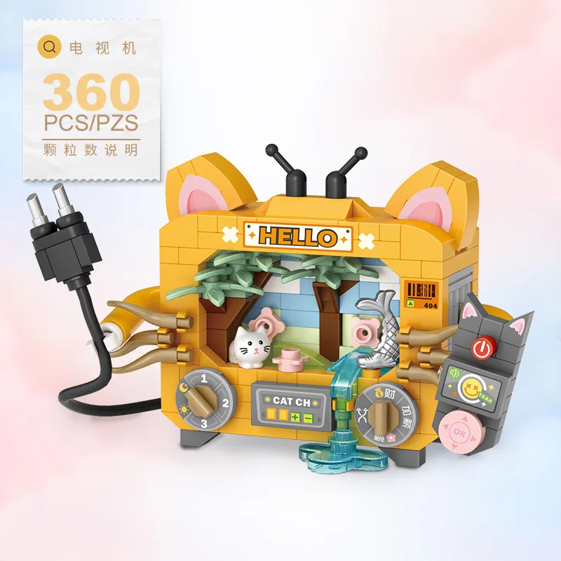 クリエイティブデザート電気ミニ粒子、Lozビルディングブロックパンダ