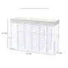 Transparent Spice Seasoning Storage Box 6pcs/Set Kitchen Supplies Salt Pepper Seasoning Bottle Multi-purpose Storage Salt Shaker 6