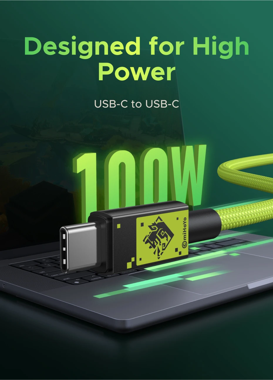 Designed for High Power 100W USB-C