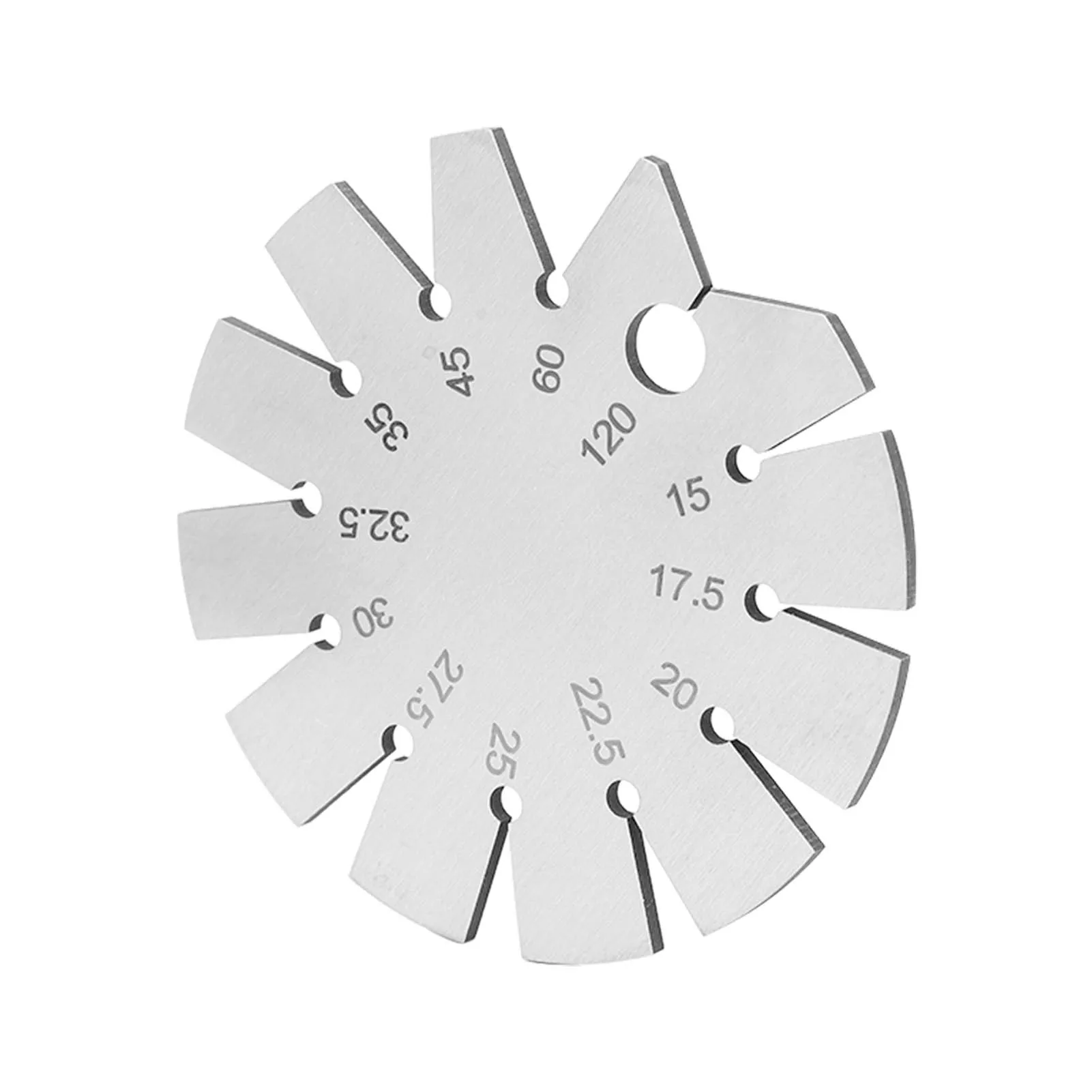 Bevel Angle Gauge Stainless Steel Oblique Edges Protractor For Knife Blade Measuring 15‑120 Degree 6