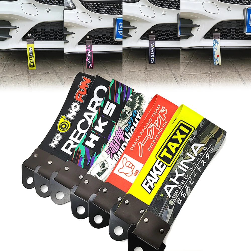 JDMCarTowingHookRacingSportsTowStrapBumperTractionRope