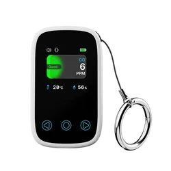Portable Mini Carbon Monoxide Detector with Air Quality Monitor & Type - C Charging (White)