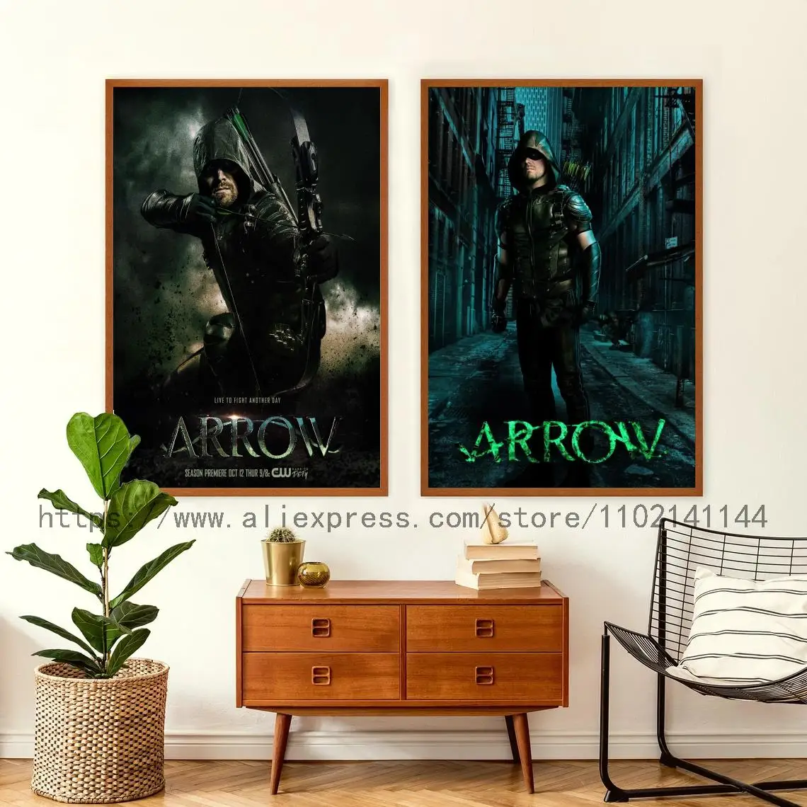 

Arrow Season 6 Video Game Decoration Art Poster Wall Art Personalized Gift Modern Family bedroom Decor Canvas Posters