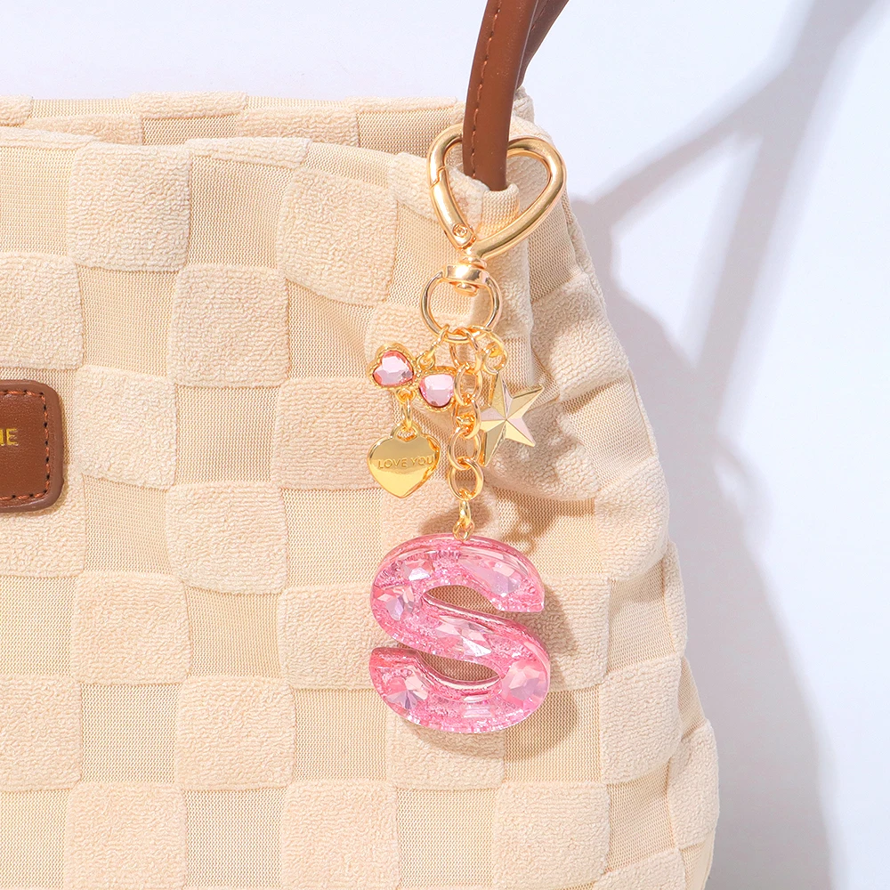 AIBEARTY Llavero De Bola De Cristal Brillante Con Diamantes De Imitación Para Bolso De Coche, Monedero