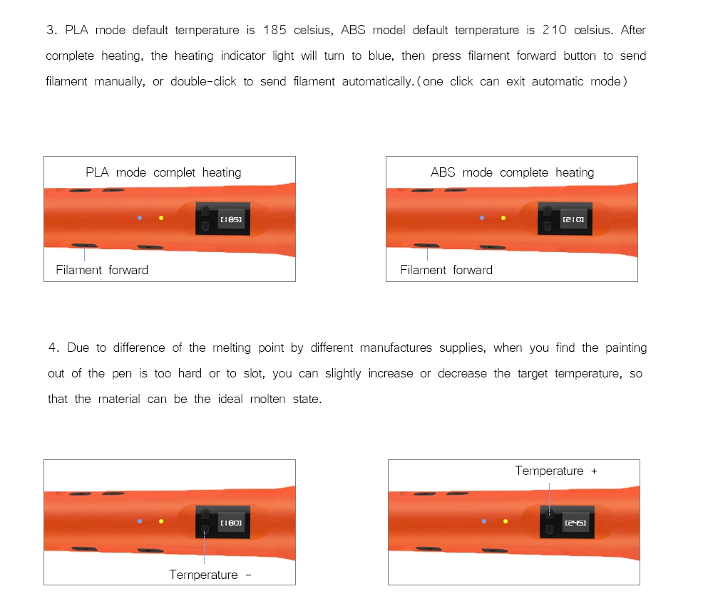 60-245 graus, faixa de temperatura, tela lcd