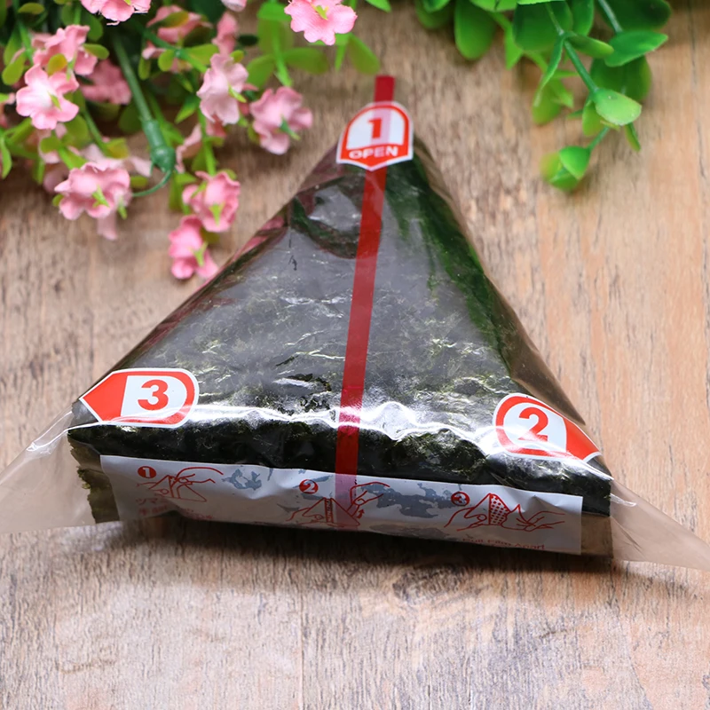 Sushi Packaging Bags 100Pcs Triangular Rice Ball Nori Seaweed Onigiri Plastic Gift Easy Tear Portable Bento Accessories