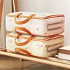 Quilt Clothes Organizer Clothes Storage Bag PVC Visible Storage Dust Moisture Proof Luggage Packing Bag Student School Supplies 1