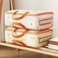 Quilt Clothes Organizer Clothes Storage Bag PVC Visible Storage Dust Moisture Proof Luggage Packing Bag Student School Supplies 1