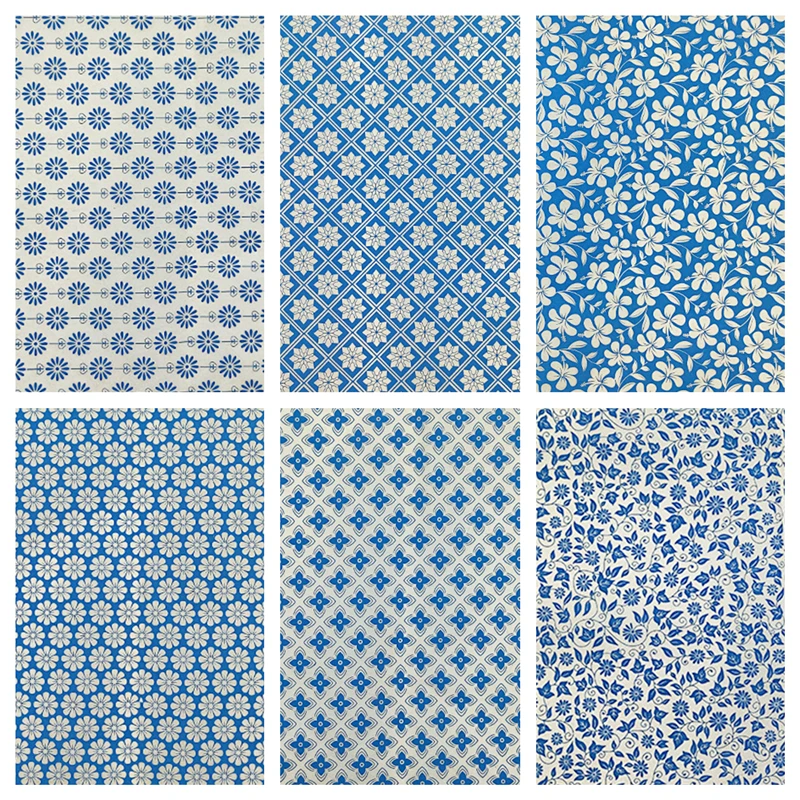 1PC New Pottery Transfer Paper Underglaze Flower Paper DIY Ceramic Coloring Jingdezhen Blue and