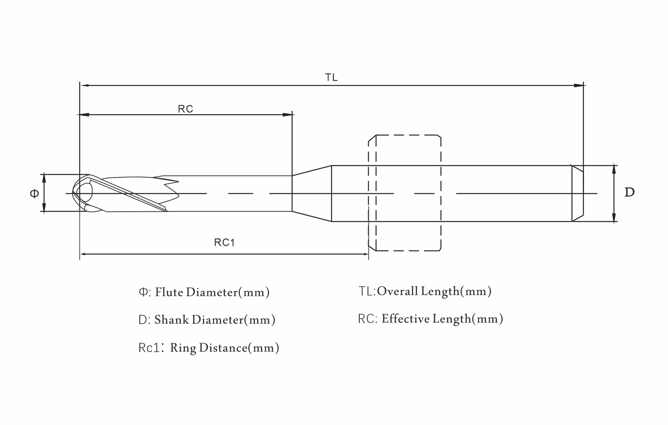 Fräsbohrer für Dental CAD/CAM Glaskeramik Aidite Cutter Fräsbohrer D4 Dentalfräsbohrer für Lithiumdisilikat-Glaskeramik – Detail 2