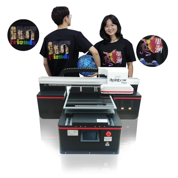 

High Efficiency Inkjet Multi-color Water-based Pigment Textile Digital Printers For T Shirt Hosiery Printing Machine