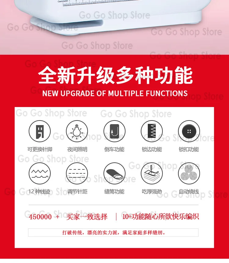 Sewing machine for household use
