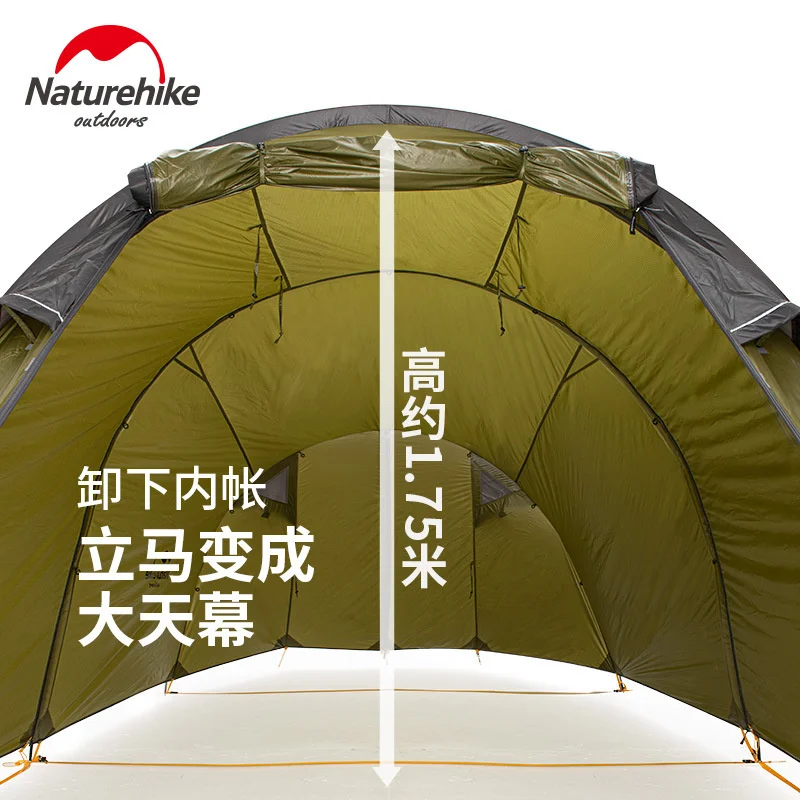 Naturehike-屋外キャンプ,モーターサイクル,二重テント,防風