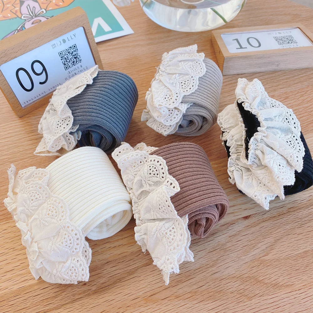 20pair/lot Princess Girl Socks Lace Ruffle Kid Girls knee high Baby Girls Long Socks Newborn Infant Baby Leg Warmer Frills