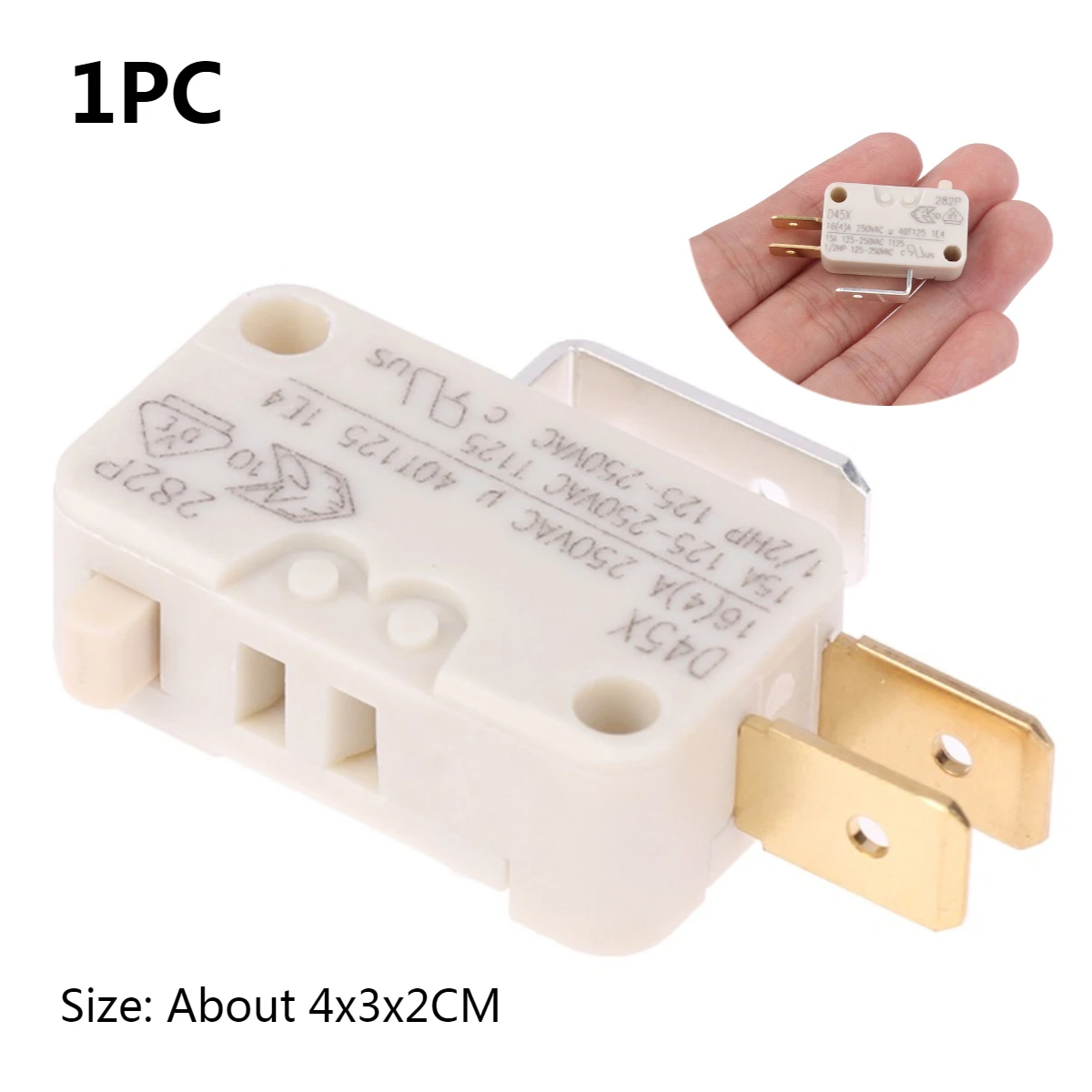 1PC-Micro-Switch-D45X-High-Current-16A-250V-Water-Heater-Limit-Contact ...