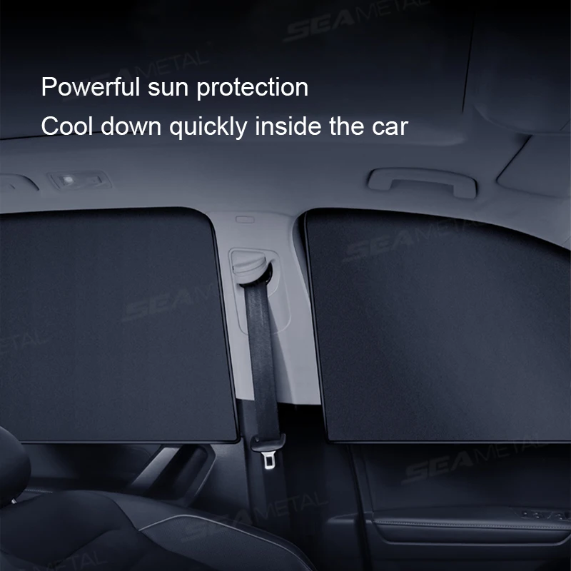 Magnetic Car Window Curtains UV Reflective Sun Shade