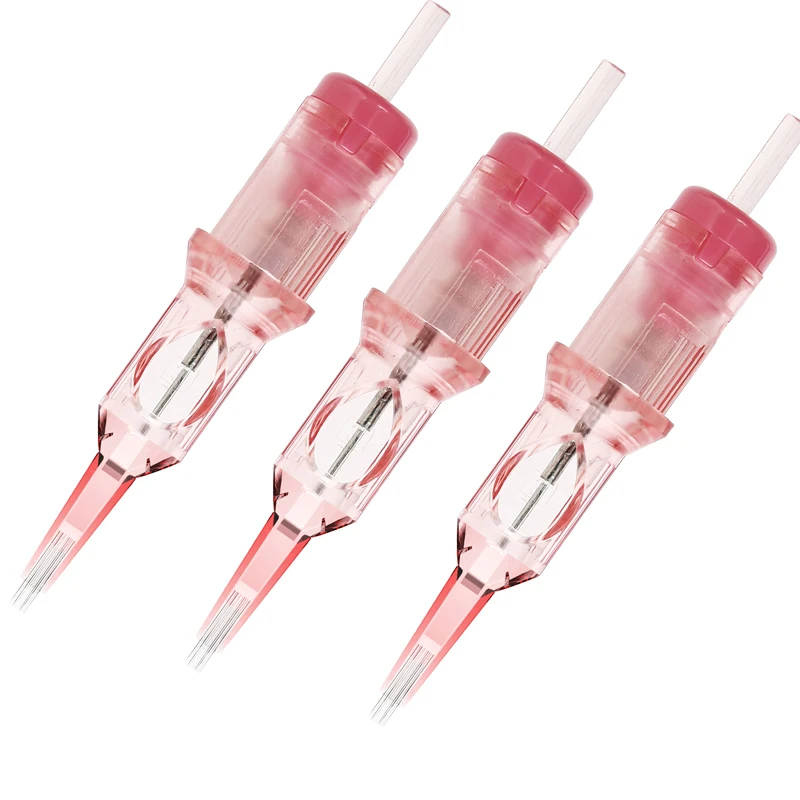 Premium Quality Pink VIPER PMU SMP Tattoo Cartridge Needle Super Sharp Durable Consistent 20pcs/Box   Permanent Makeup Car 3