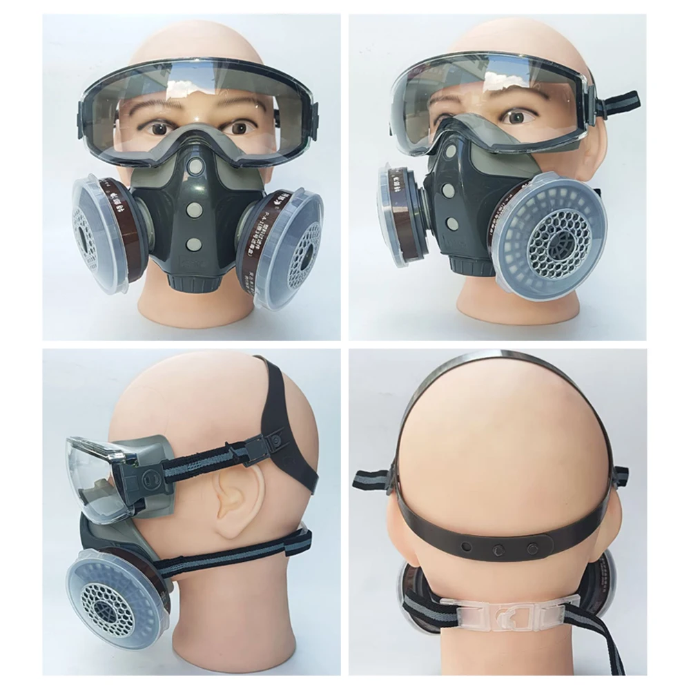 Masque Anti-Poussière Chantier Réutilisable 3 pièces - Protection Complète
