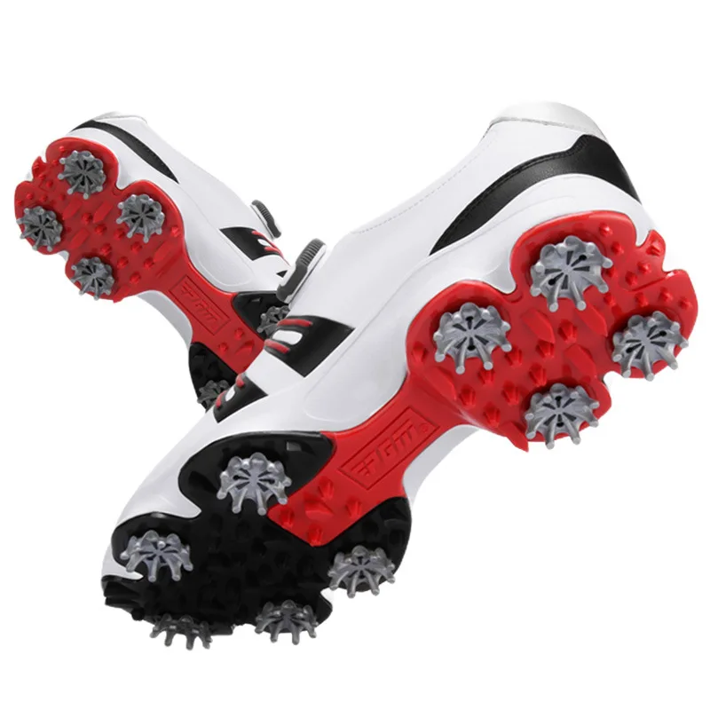 PGM Golf Shoes Men's Golf Shoe Wide Sole Rotating Lace Waterproof and Breathable golf shoes