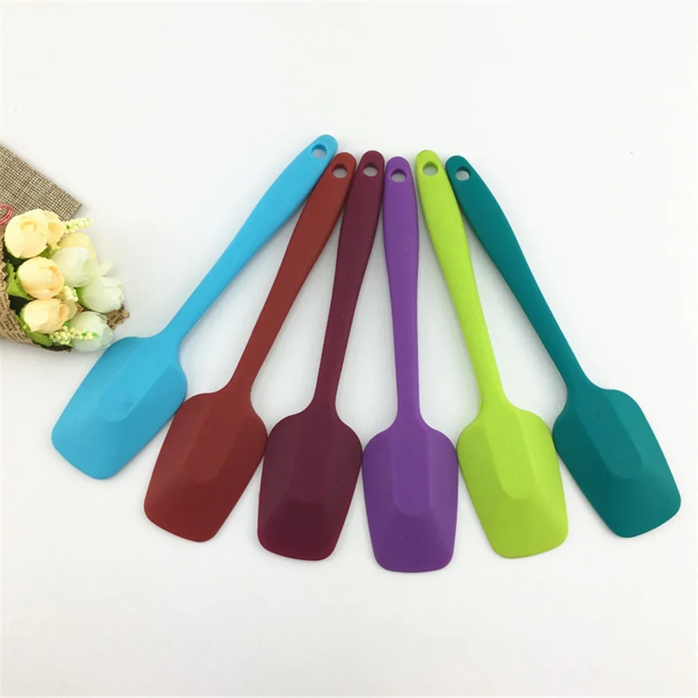 Silicone Spatula Food Grade Non Stick Butter Cake Baking Spatula Cooking Silicone Set Cookie Pastry Scraper Baking Tool Baking Accessories Baking Spatula