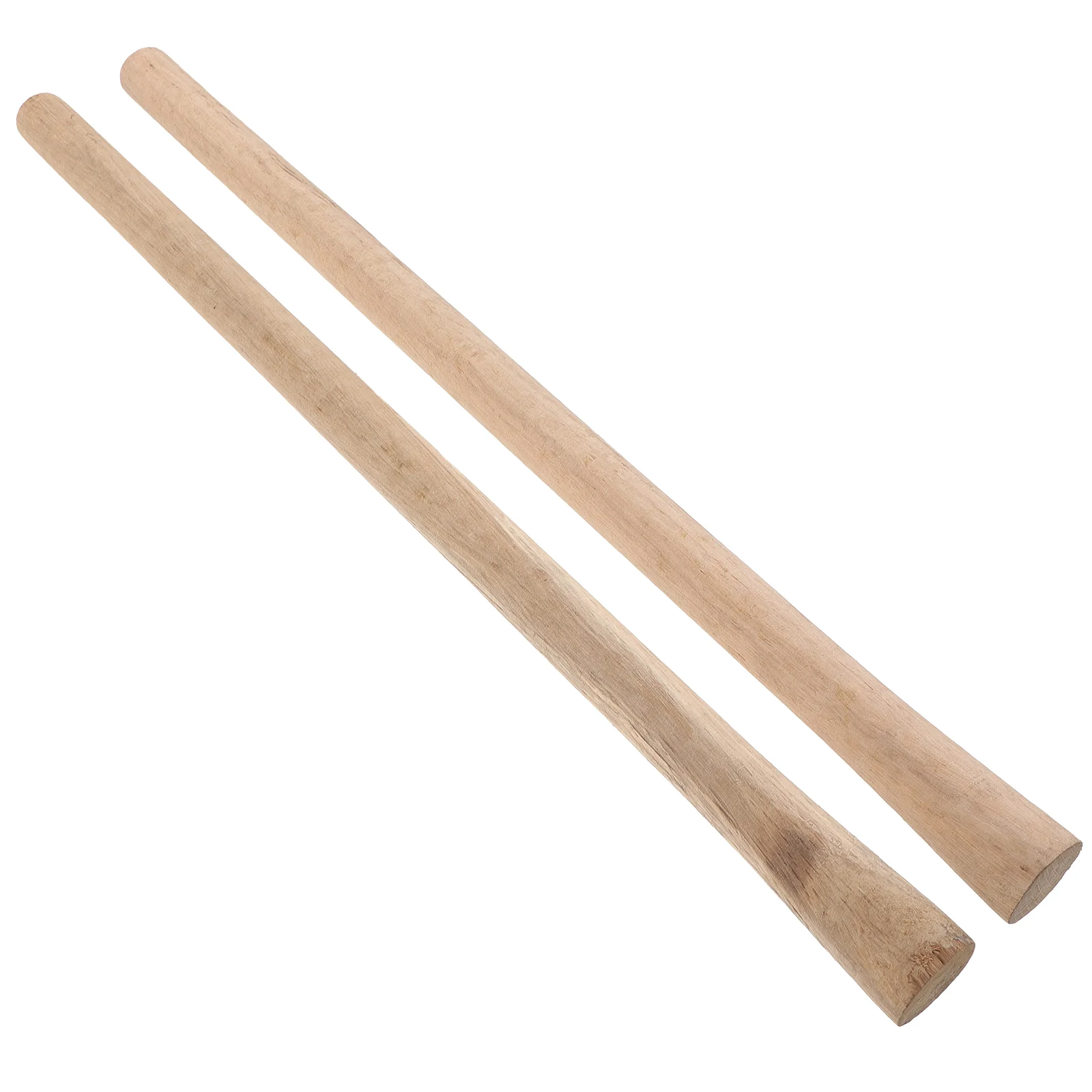 2 Pcs Solid Wood Handle Garden Tool Household Wooden Broom Replacements Hoe Long Grip 5