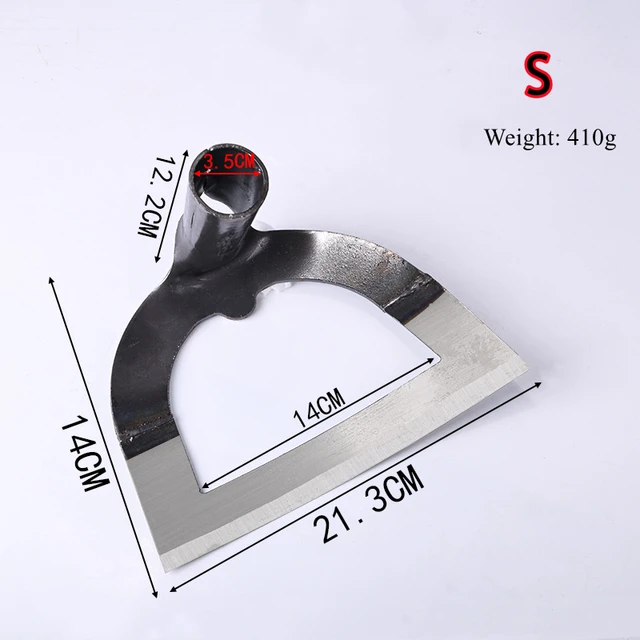 Üreges Kapa Kézi Acél Mezőgazdasági Kapák Gyomlálása Gereblye Ültetés Zöldségkertészet Meglazító Talajgyűjtő Szerszámok - Image 6