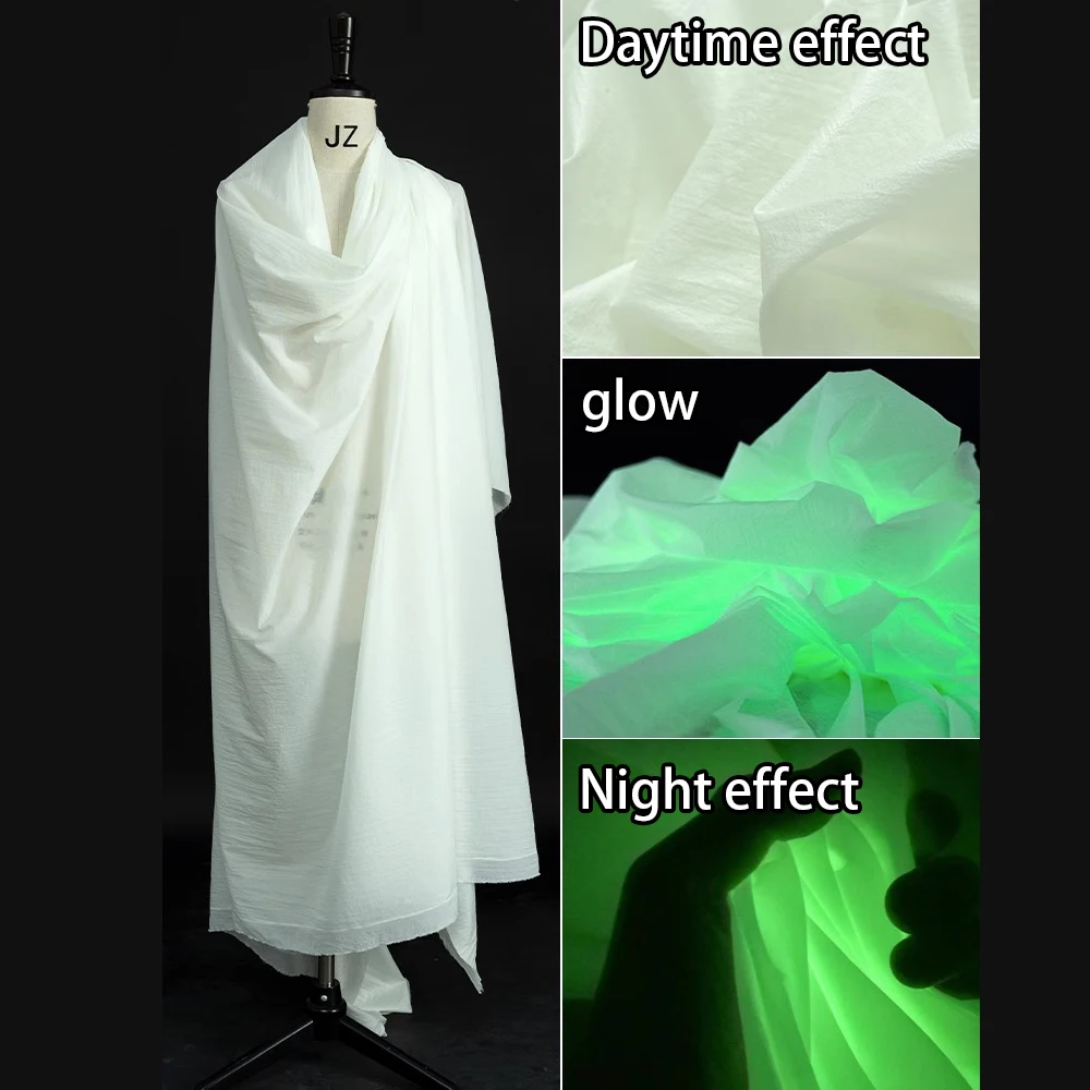 50x140CM que brilha no escuro Tecido fino luminescente para decoração ...