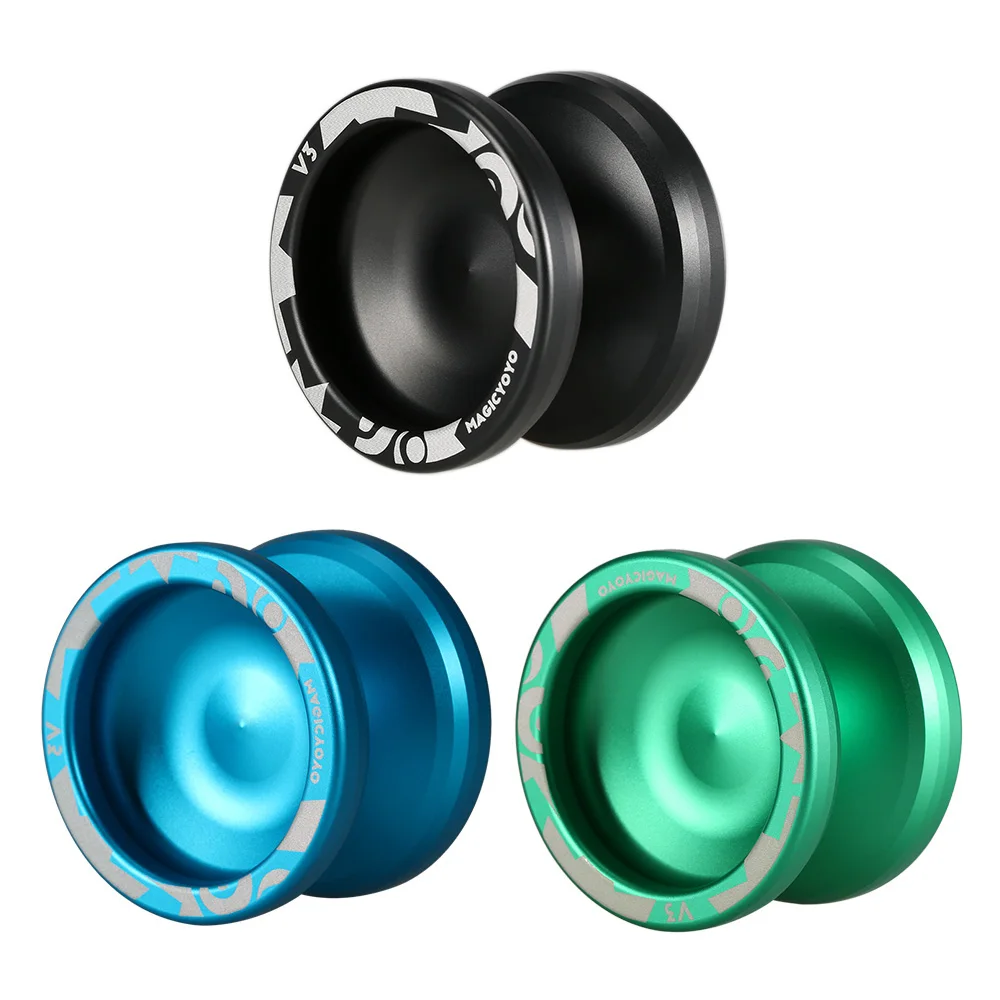 3 Colors Magic Yoyo Responsive High-speed Aluminum Alloy Yo-yo CNC Lathe with Spinning String for Boys Girls Children Kids