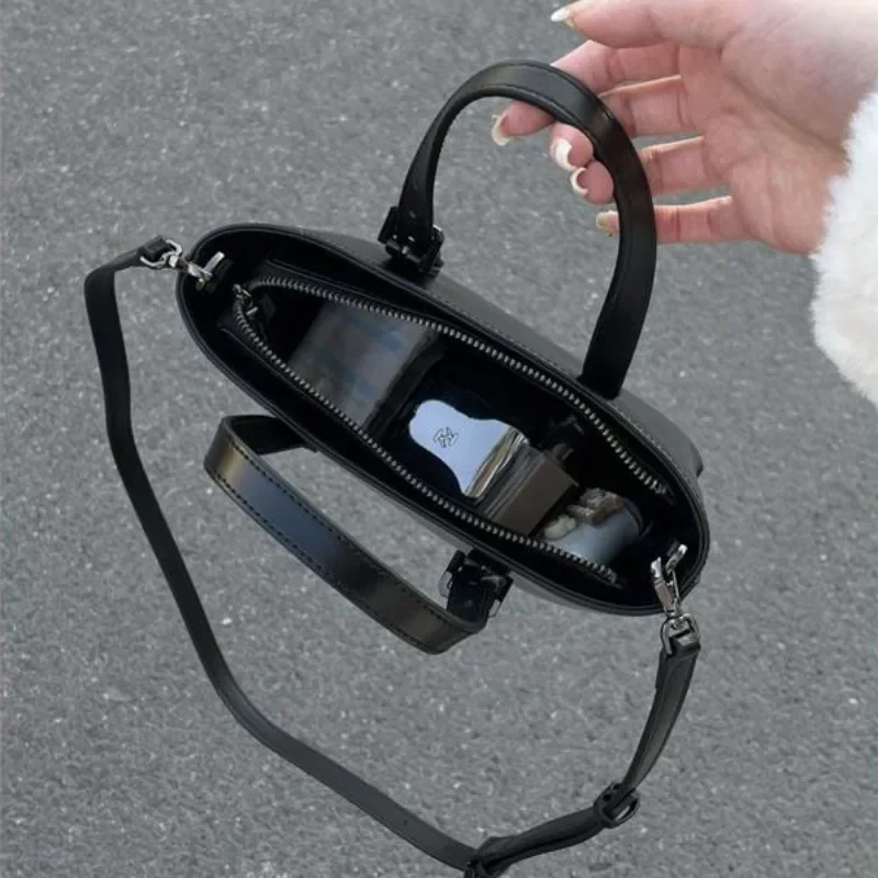 Tote Handbag for Women 2024 New Versatile Korean Niche Bags Retro Small Commuting Hand-held Crossbody Bag - Image 4
