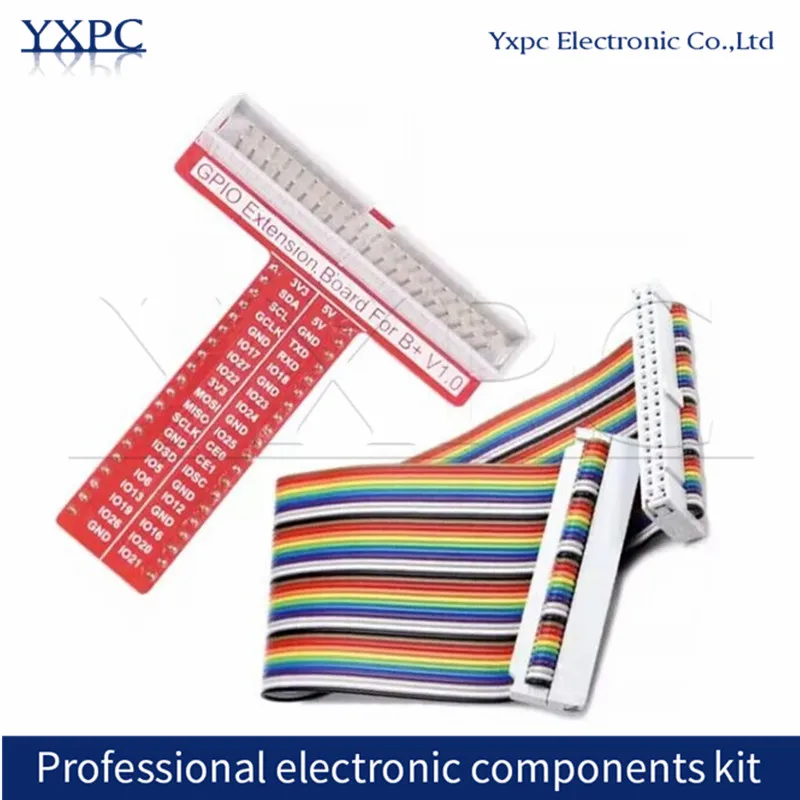 Raspberry Pi 3 & Raspberry Pi Modello 3B + T Expansion V1.0 Kit Fai Da Te (Cavo Gpio A 40Pin + Scheda Adattatore Di Espansione Breakout Gpio T