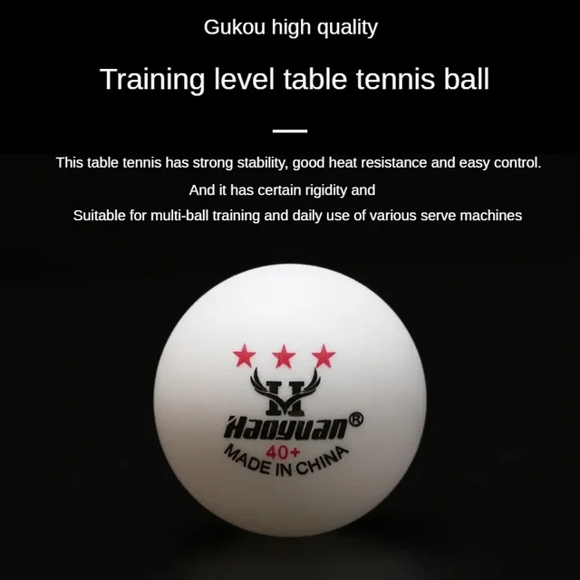 60PCS 3-Star Table Tennis Balls 3