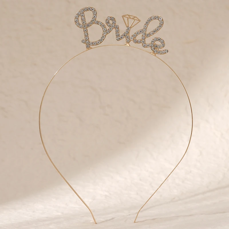 Alphabet hair bands Birthday Bride Masquerade Bridal Headdress Women Alloy Hair Accessories Hair Jewelry Headpiece Headwear Gift bridal hair accessories hair accessories
