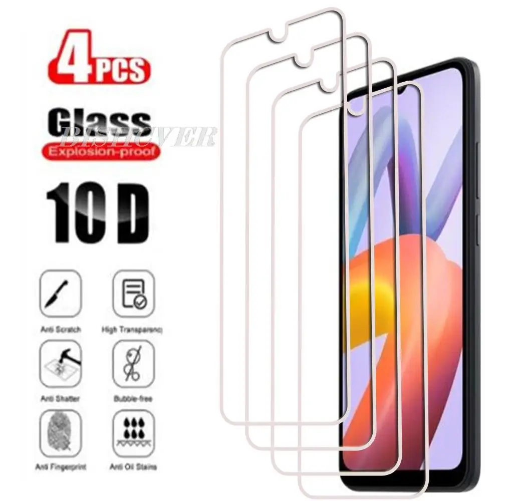 

4 шт. закаленное стекло для Xiaomi Redmi A2 + 6,52 "XiaomiRedmiA2 A2 Plus, защита экрана телефона, защитная стеклянная пленка 9H