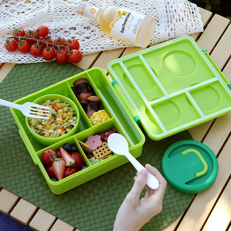 Food Grade PP Silicone Bento Box Lunch Container