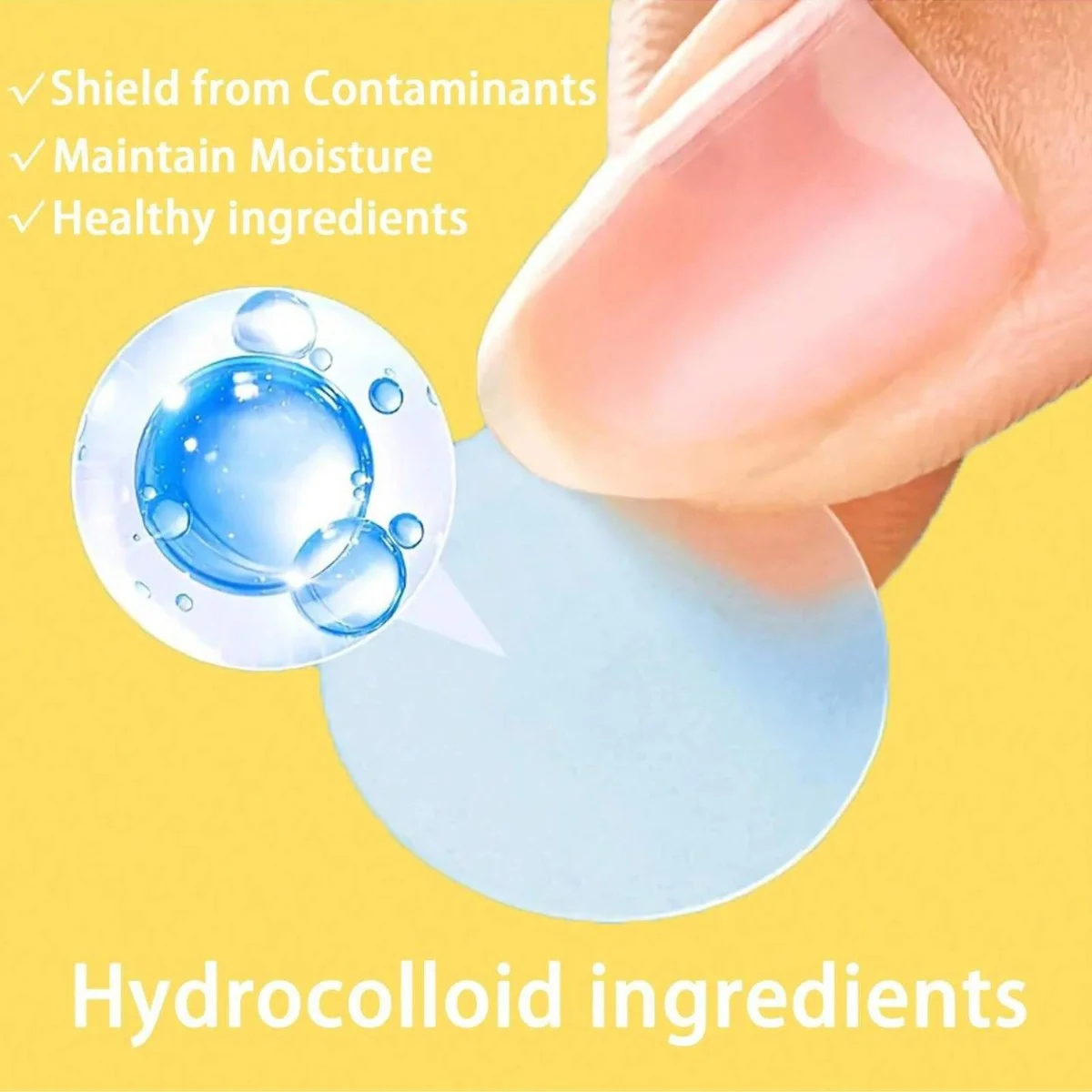 400 قطعة من رقع حب الشباب المستديرة بلون البشرة، غ...