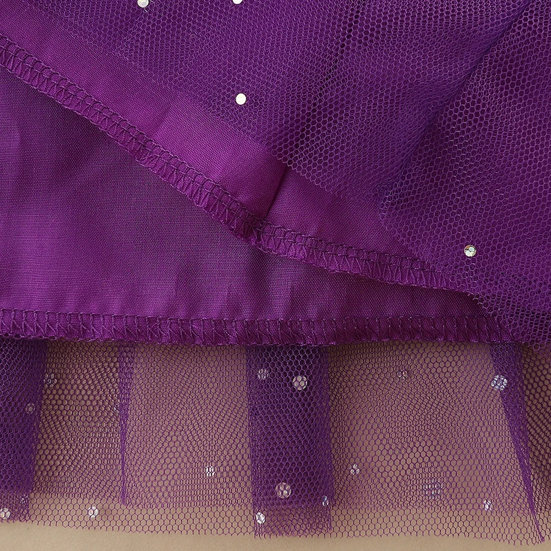 New Halloween Stiped Dresses Autumn 2025 Girls Clothes Children's Clothing Cartoon Kids Long Sleeves Mesh Dress