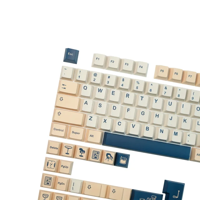 GMK Birch Keycap Set Cherry Profile DYE Subbed 142 Keys ISO Enter Personality Keycaps For Outemu Gateron Kailh TTC Switch