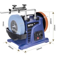 H8 8inch Low-Speed Water-Cooled Knife Sharpener For Household Woodworking Tools Engraving Knives Chisels Electric Knife Grinder 2