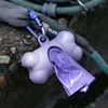 Pet Dog Poop Bag Bone Shape Dispenser Waste Garbage Carrier Holder Dispensers Poop Bag Dogs Trash Cleaning Tool Dog Pet Products 3