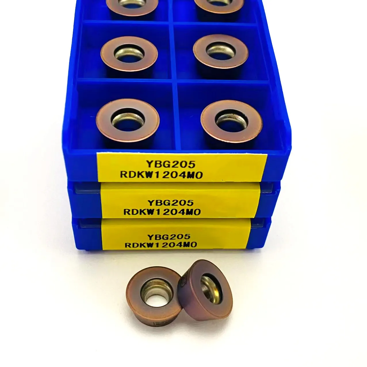 

10pcs RDKW1204MO YBG205 high-quality hard alloy milling blade, original R6 stainless steel parts CNC cutting tool