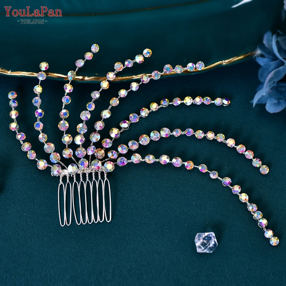 Rhinestone Wedding Hair Comb For Bride And Bridesmaid Hair Clips_voghion.com