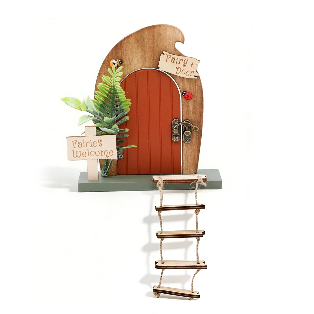 Miniature Fairy Door & Baby Room Wall Decor: Wooden Dollhouse Ornament & Keepsake Box Gift