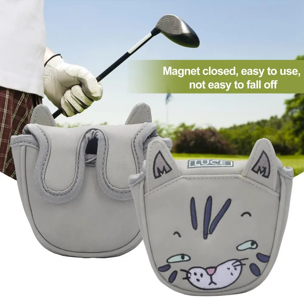 

Прочный чехол с изображением мультяшного кота клюшки для гольфа Стильный чехол из искусственной кожи защитный чехол с магнитной застежкой для Ultimate